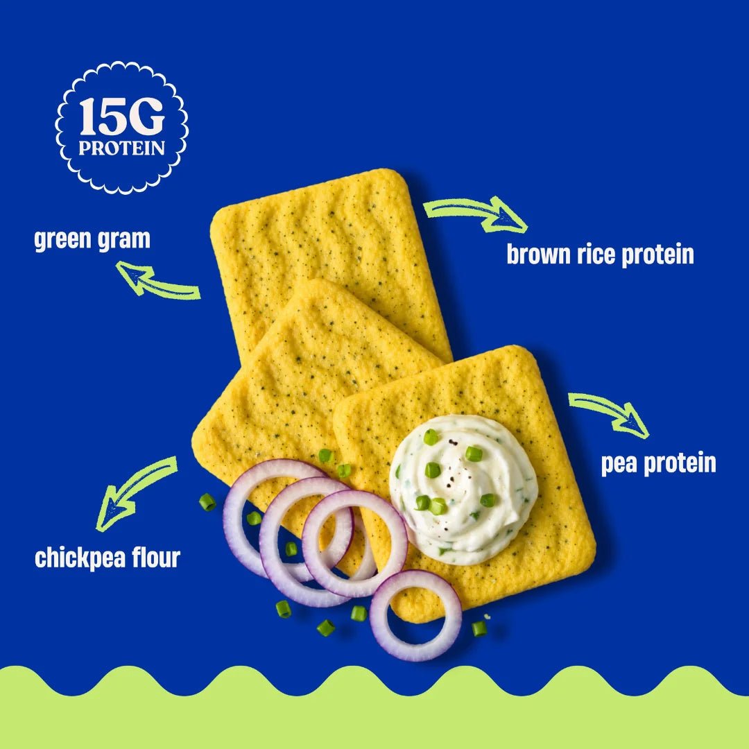 SOUL PANTRY SOUR CREAM &amp; ONION PROTEIN CHIPS (50g) - SQOON