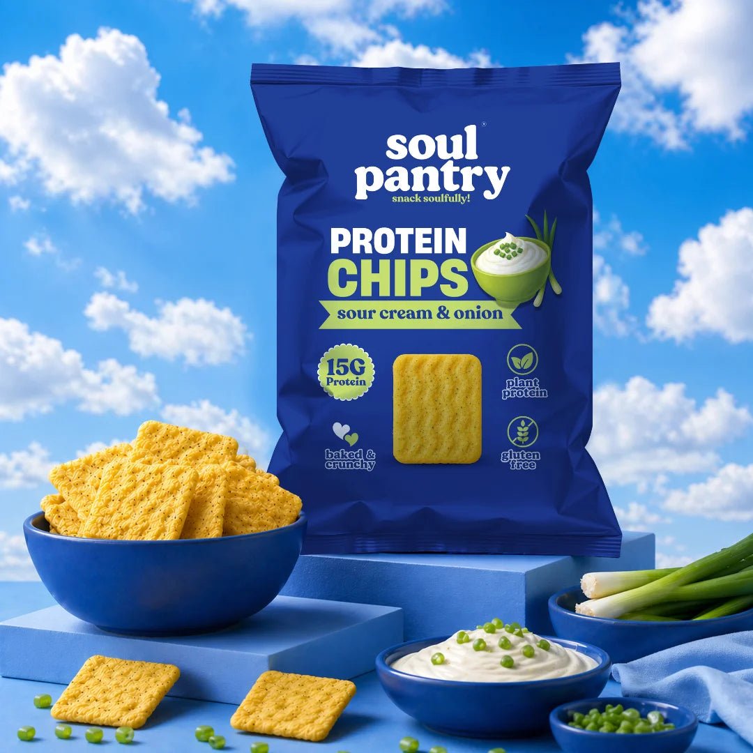 SOUL PANTRY SOUR CREAM & ONION PROTEIN CHIPS (50g) - SQOON