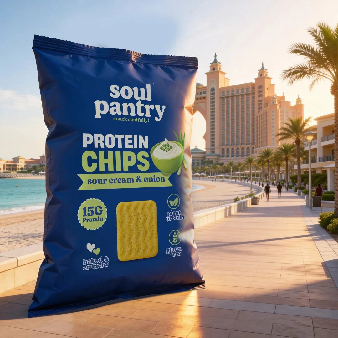 SOUL PANTRY SOUR CREAM &amp; ONION PROTEIN CHIPS (50g) - SQOON