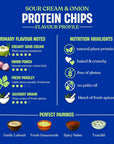 SOUL PANTRY SOUR CREAM & ONION PROTEIN CHIPS (50g) - SQOON