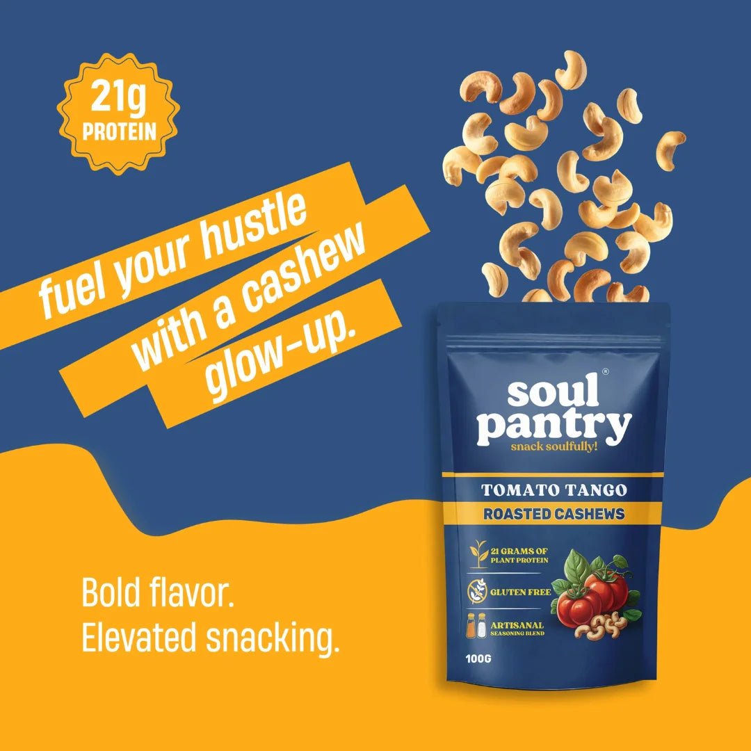 SOUL PANTRY TOMATO TANGO CASHEWS (100g) - SQOON