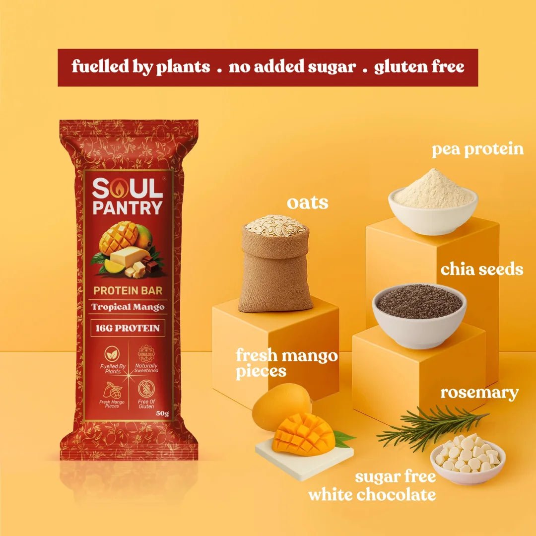 SOUL PANTRY TROPICAL MANGO PROTEIN BAR - SQOON