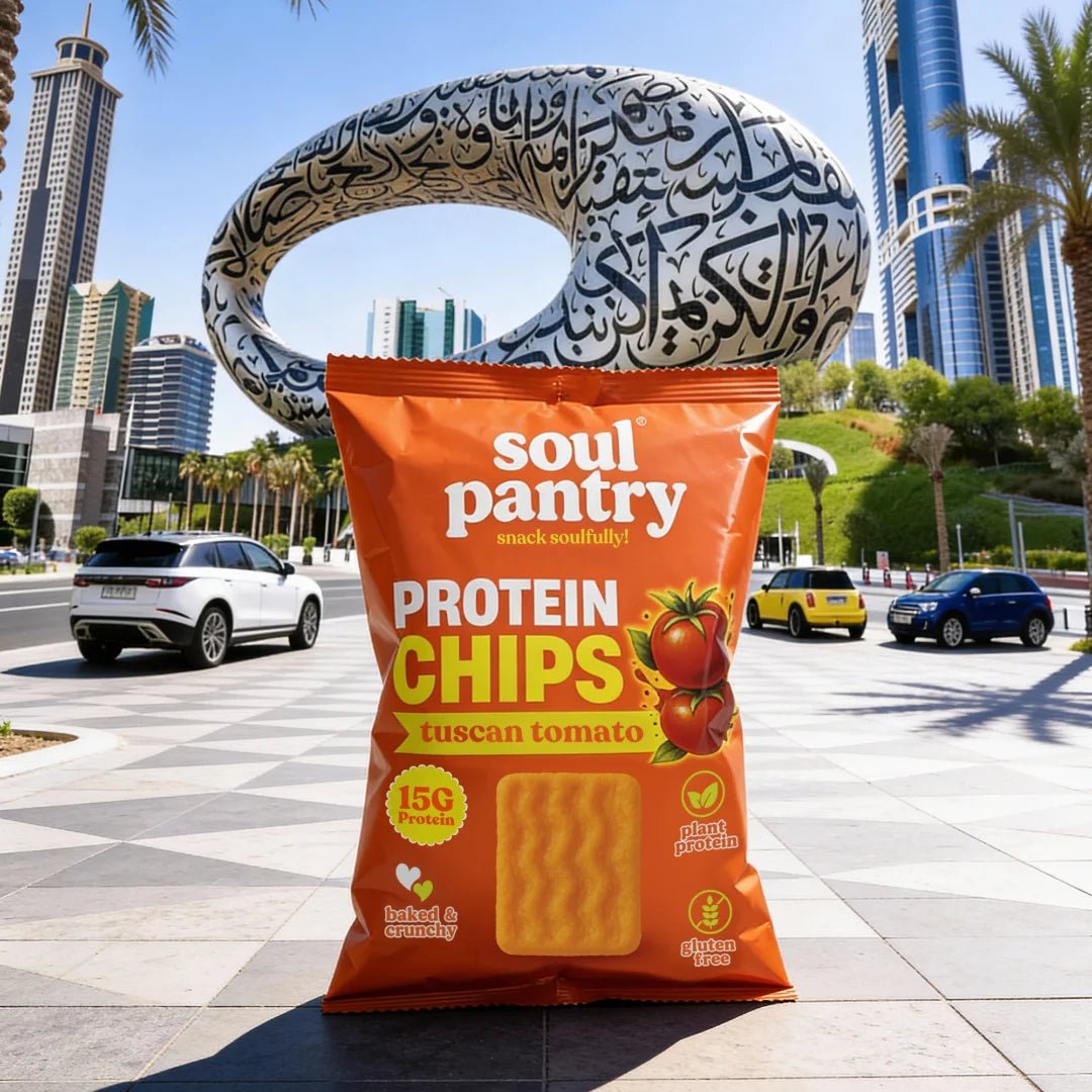 SOUL PANTRY TUSCAN TOMATO PROTEIN CHIPS (50g) - SQOON