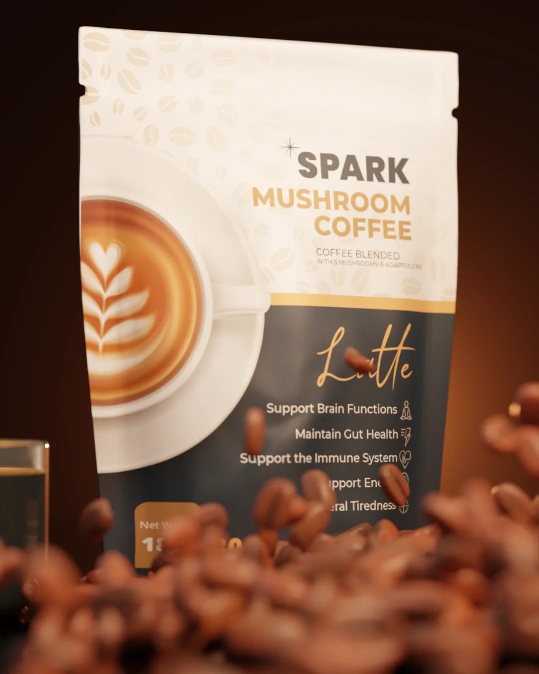 SPARK LATTE MUSHROOM COFFEE (2x Bags Bundle) - SQOON