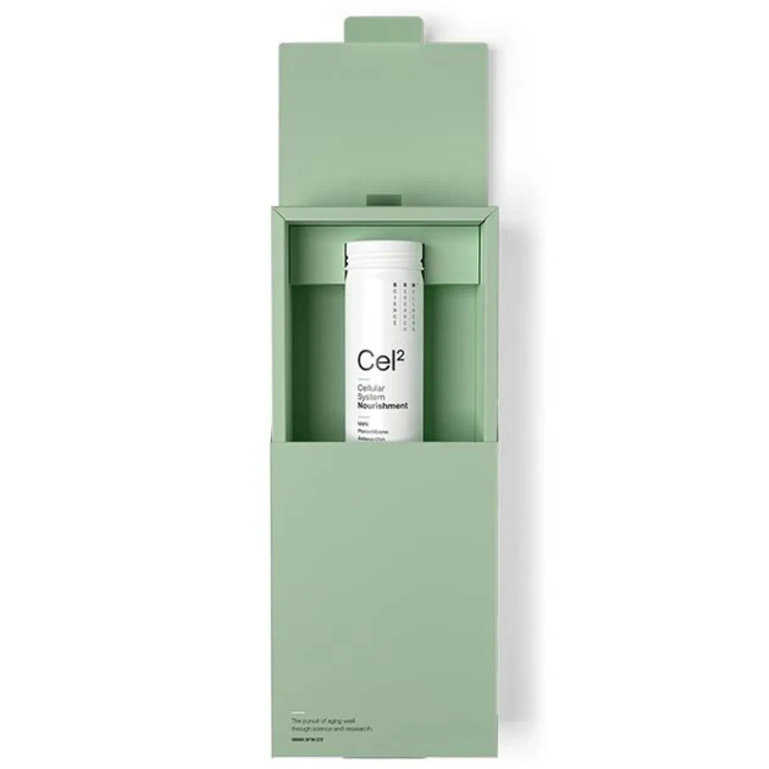 Ce12 bottle in a green box on a white background