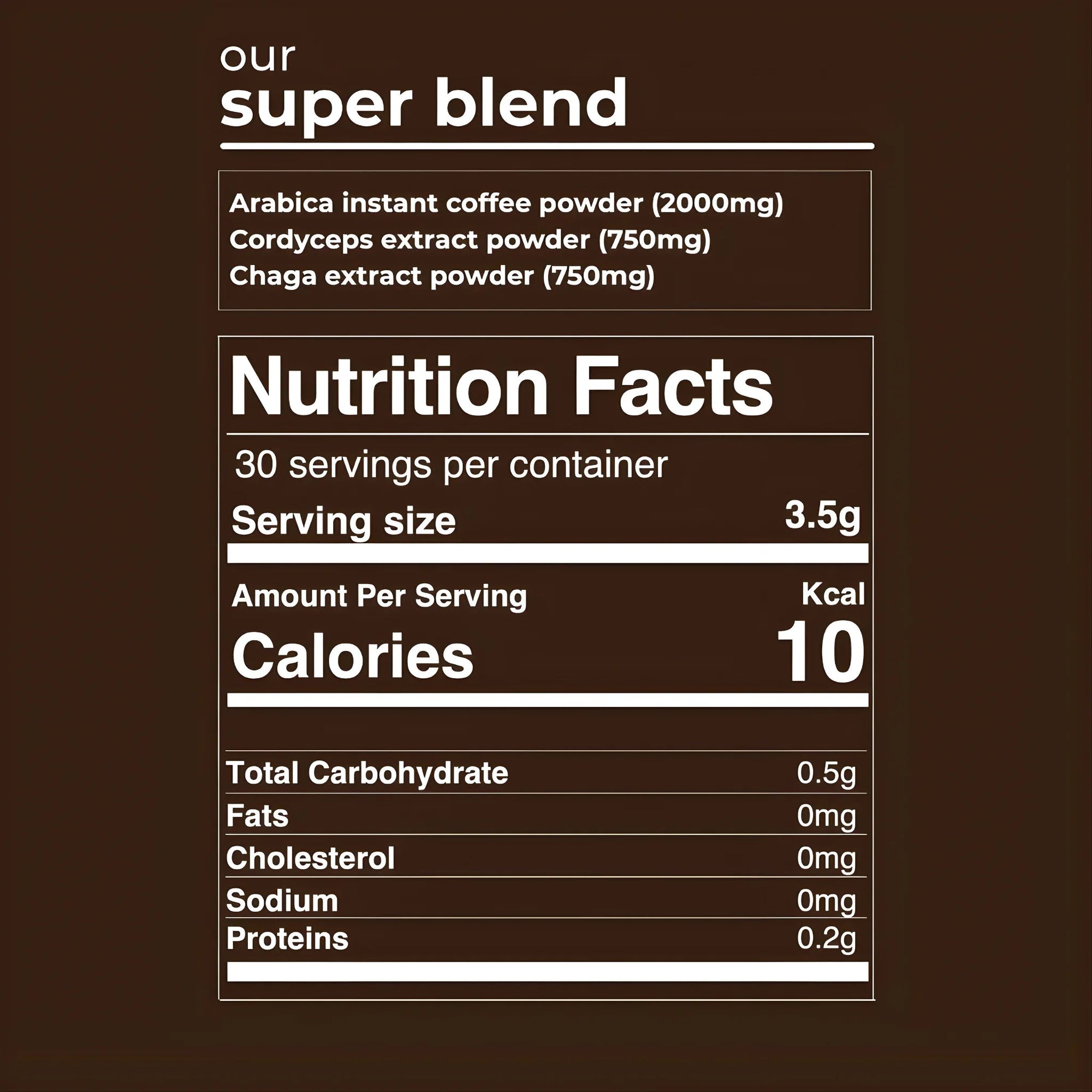 SUPERPOWDERS MUSHROOM COFFEE - BLACK COFFEE - SQOON
