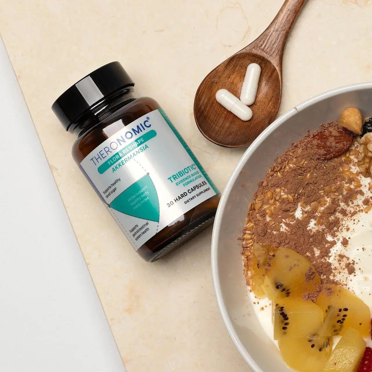 THERONOMIC TRIBIOTIC FLORA RESHAPE - AKKERMANSIA - SQOON