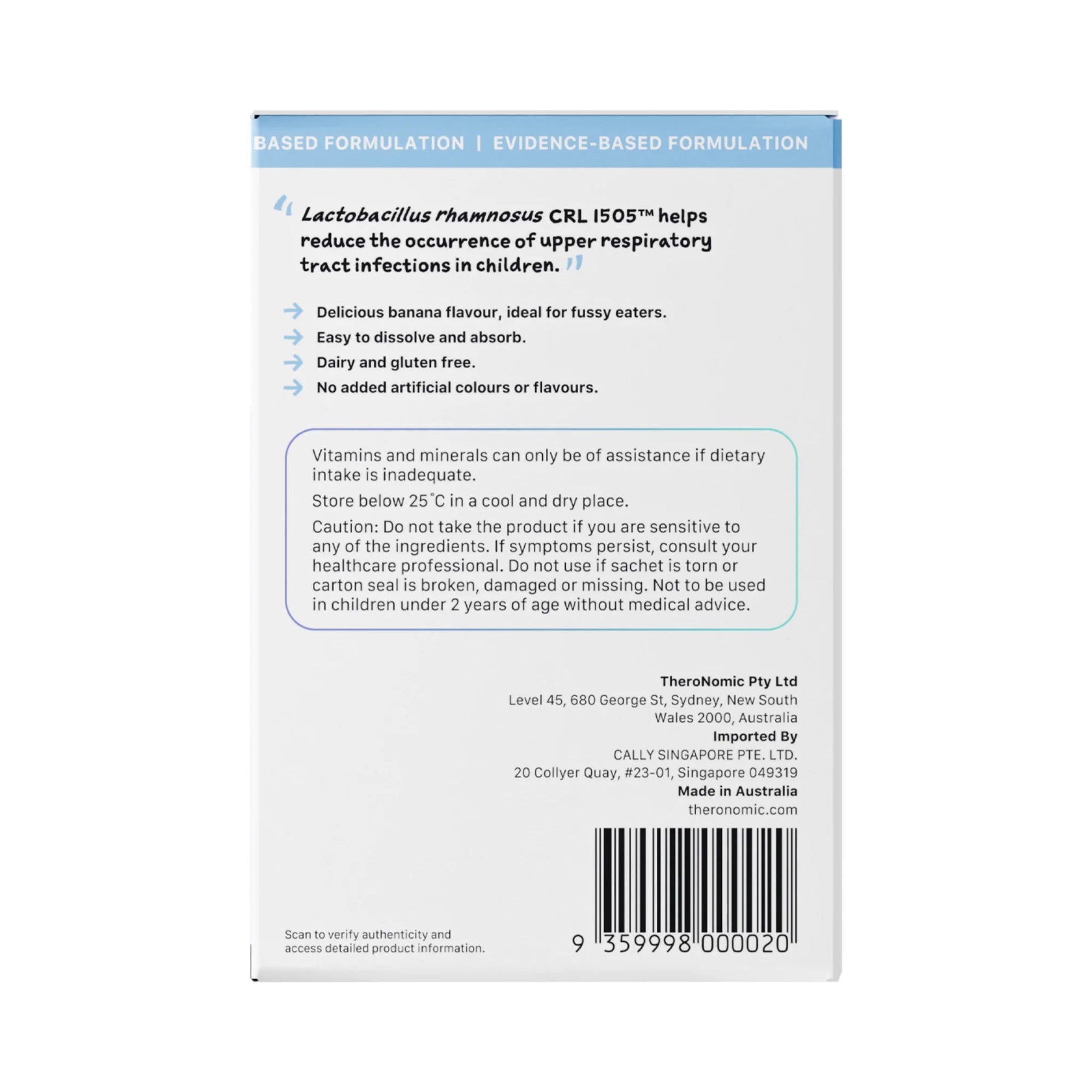 THERONOMIC TRIBIOTIC KID'S COMPLETE CARE - SQOON