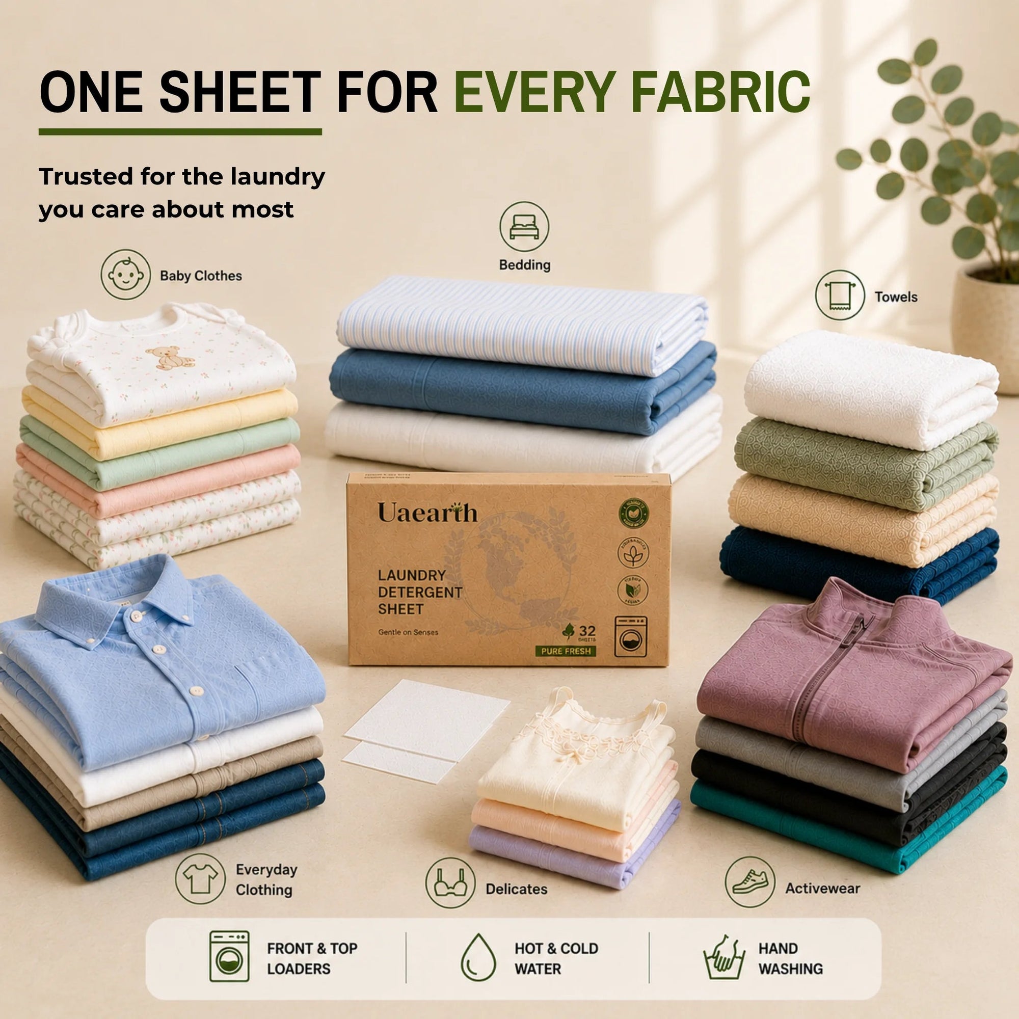 UAEARTH LAUNDRY DETERGENT SHEETS (32 pcs) - SQOON